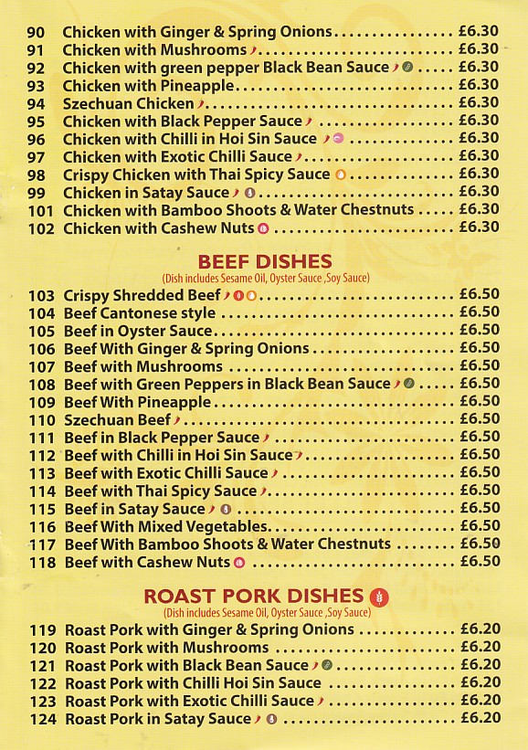 Sketty Packed Meals menu