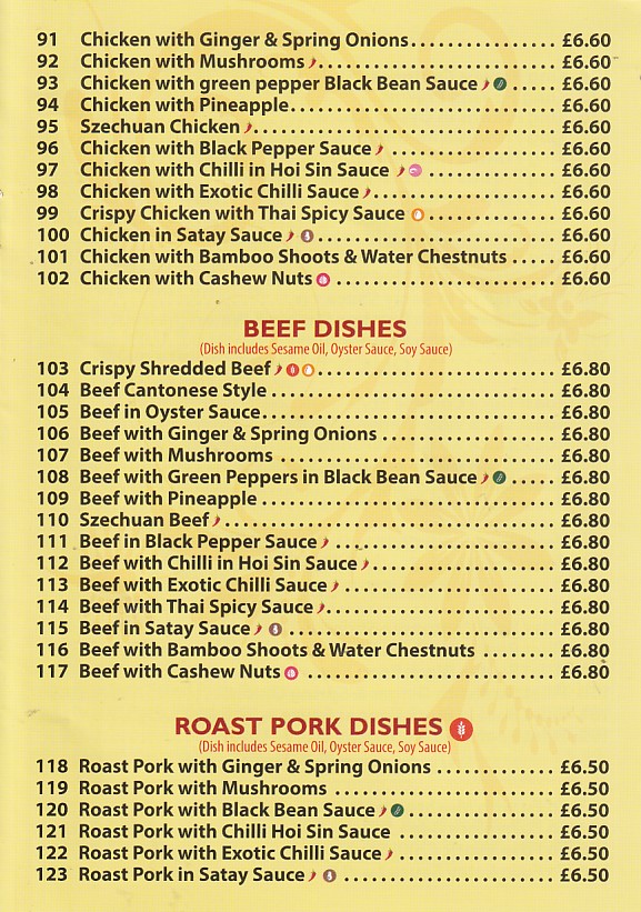 Sketty Packed Meals menu