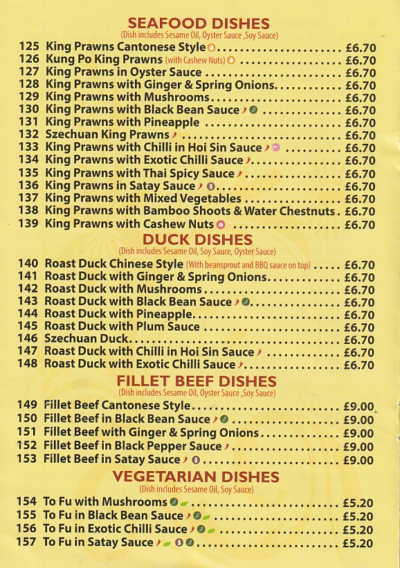 Sketty Packed Meals menu